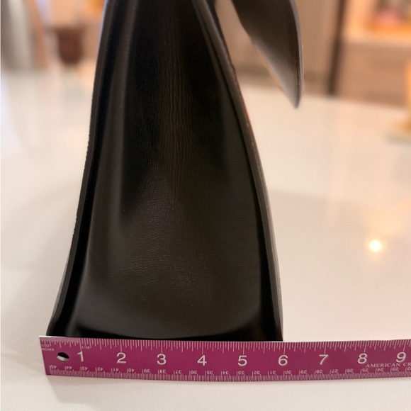 Giorgio Armani Black Leather Briefcase with Gold Accents - Picture 8 of 8